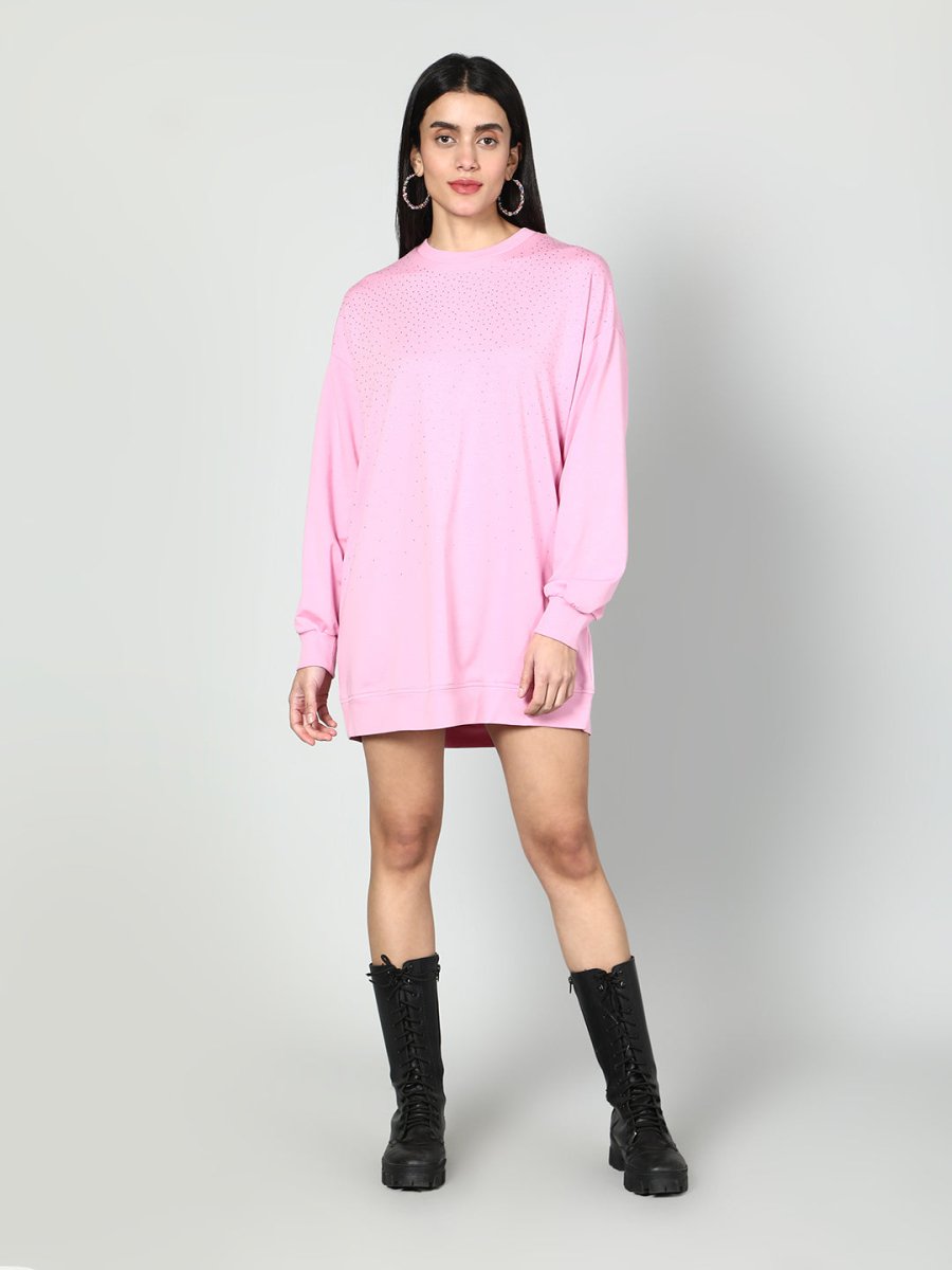Gaiia Women Embellished Full Sleeves Sweatshirt - GAIIA
